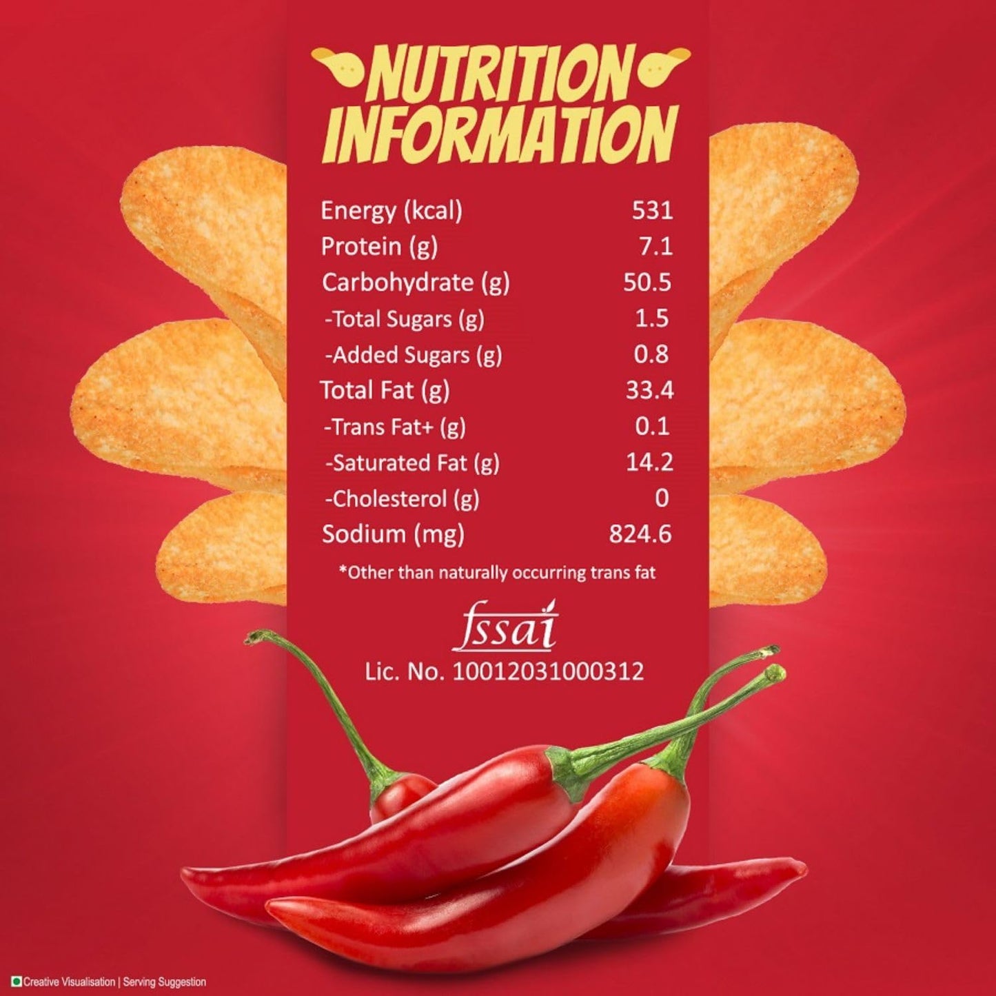 Bingo Chilli Sprinkled Chips (43 g)