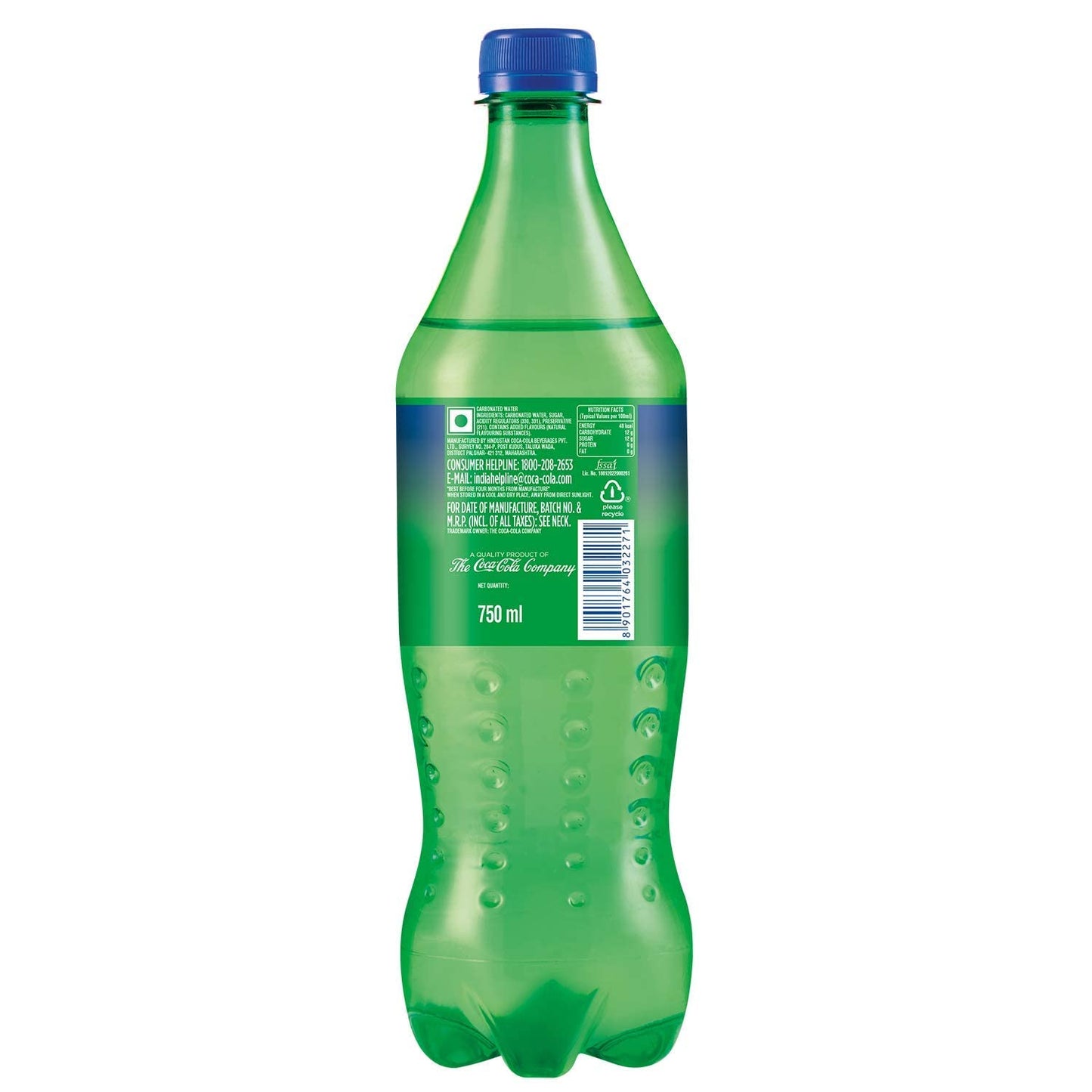 Sprite Soft Drink Bottle, 750 ml
